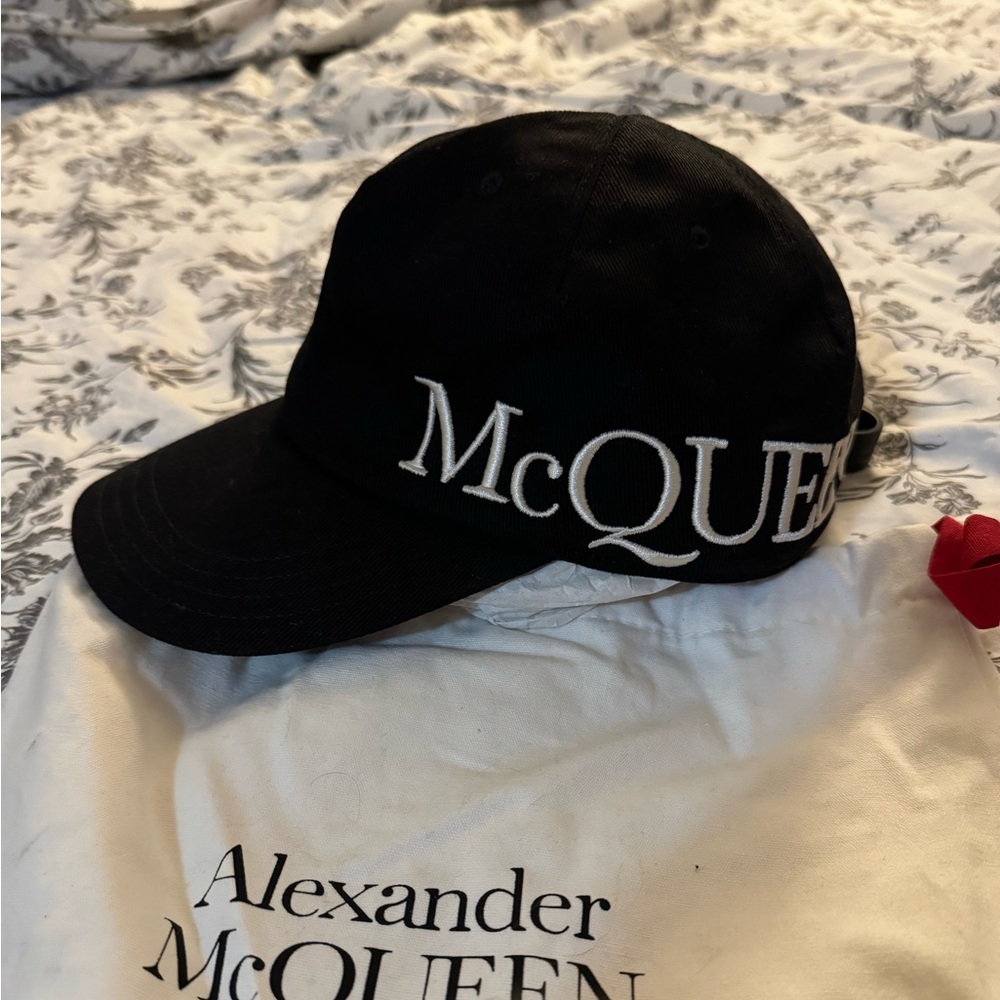 Almost brand new original Alexander McQueen hat. One time wear, adjustable size